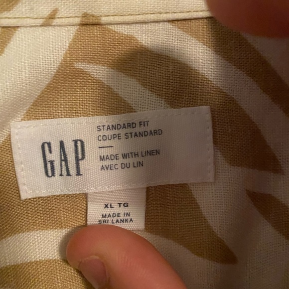 Gap Linen Cotton Resort Shirt - Picture 5 of 9